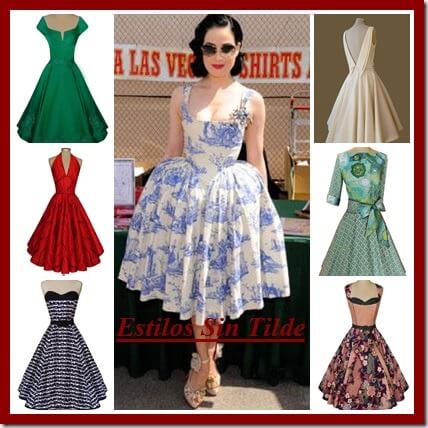 Contribución práctica superficial Vestidos años 50, apuesta por ellos - Estilos Sin Tilde Magazine